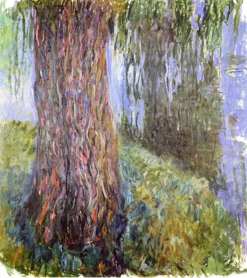 Itkevä paju ja lumpeiden allas - Claude Monet