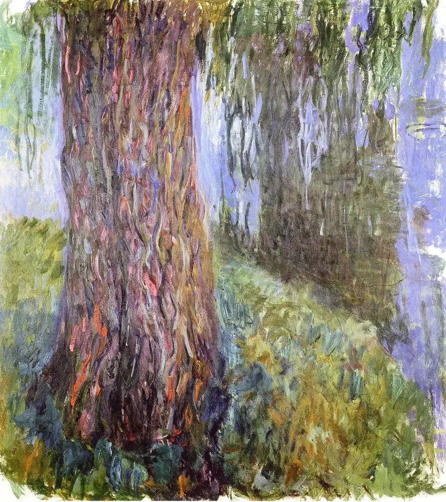 Itkevä paju ja lumpeiden allas - Claude Monet
