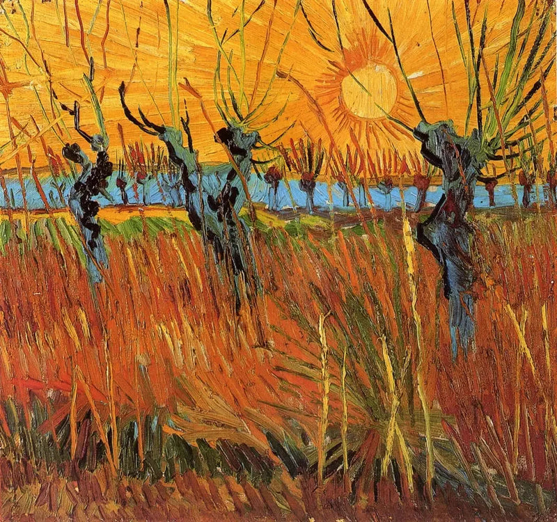 Auringonlaskun pajut - Vincent van Gogh