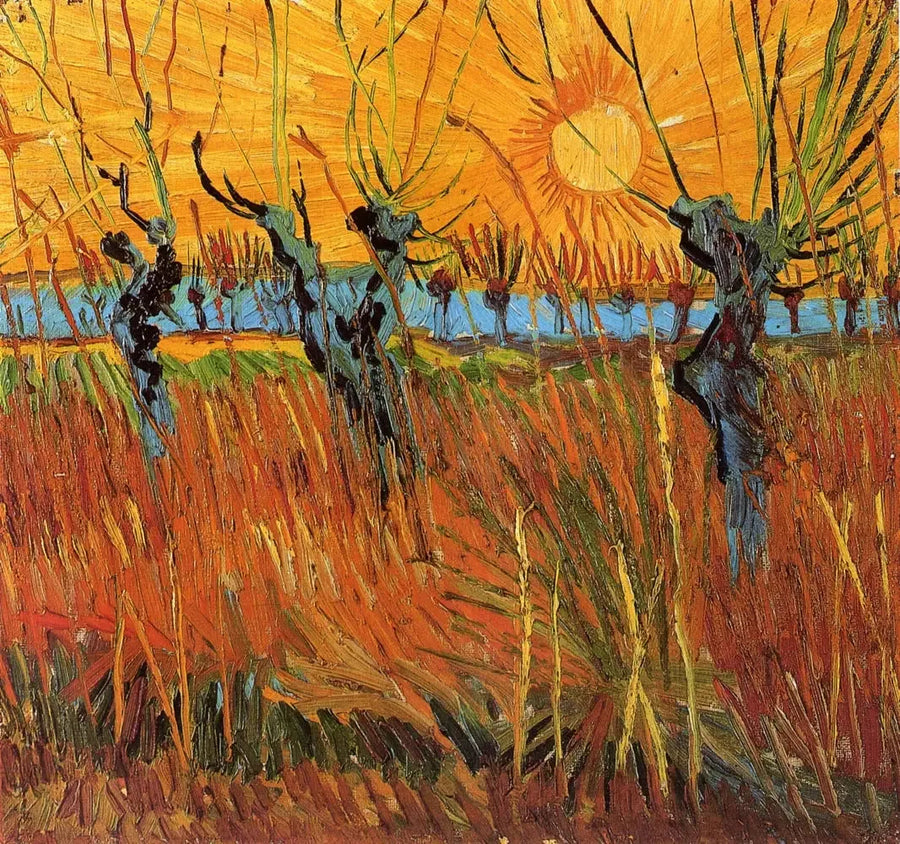 Auringonlaskun pajut - Vincent van Gogh