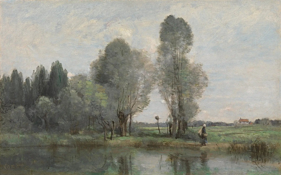 Aurinko lähellä puroa. Limousin - Jean-Baptiste Camille Corot
