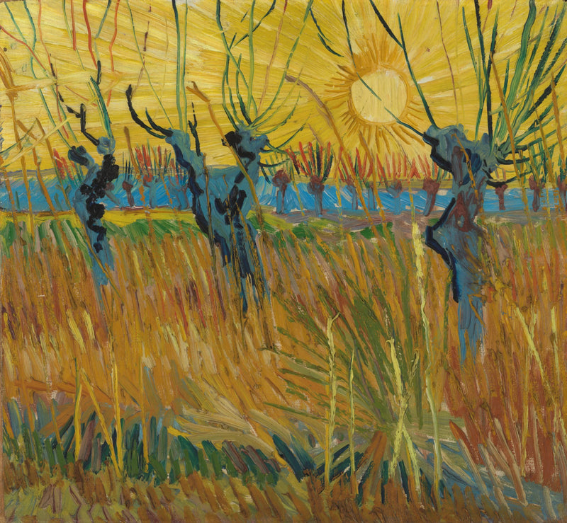 Auringonlaskun pajut - Vincent van Gogh