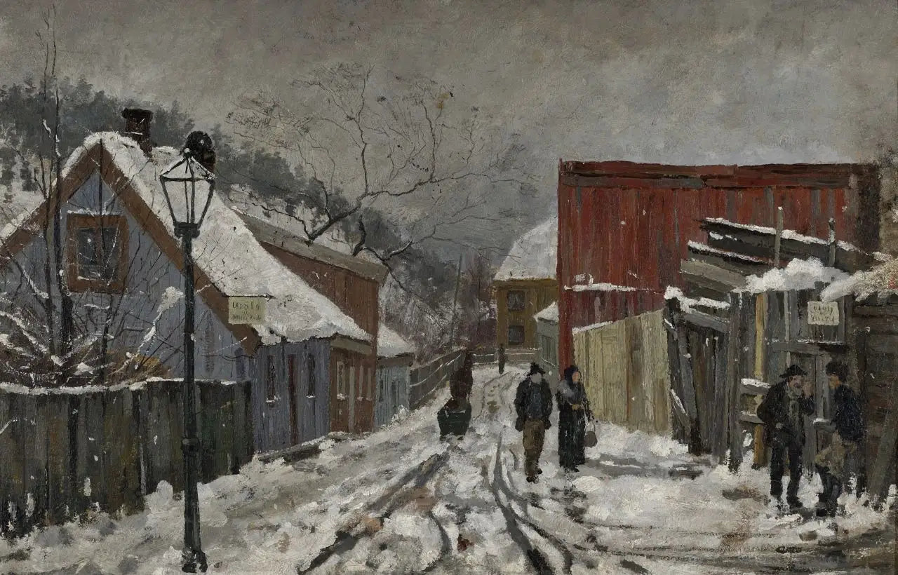 Saxegårdsgate - Edvard Munch image 1 reproduction d’œuvre d’art à l’huile