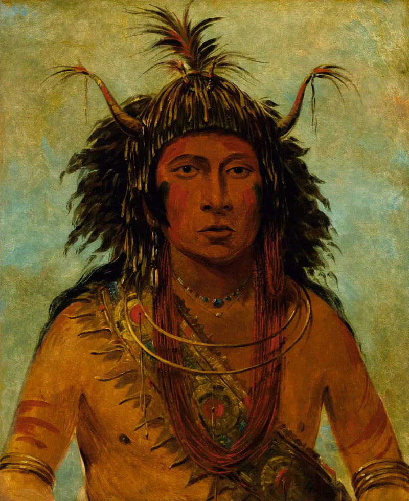 Say-say-gon, Hailstorm, Sodanjohtaja - George Catlin