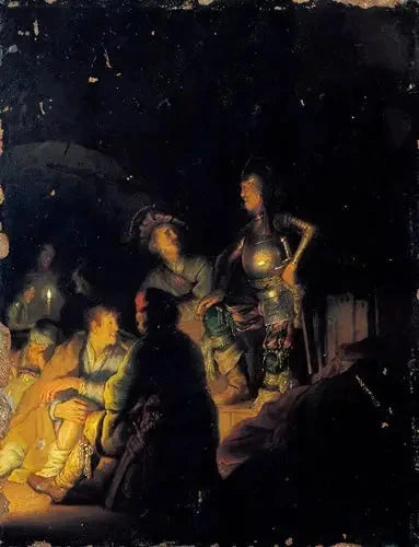 Yöbibliaaninen kohtaus - Rembrandt