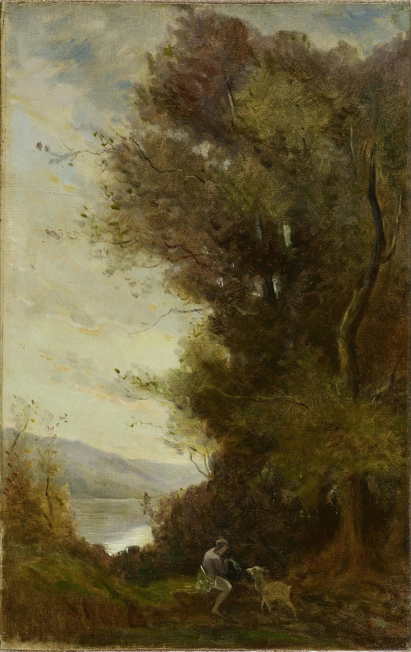 Bylinnallinen kohtaus - Jean-Baptiste Camille Corot
