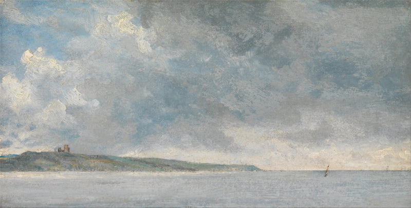 Rantamaisema jyrkänteen kanssa - John Constable