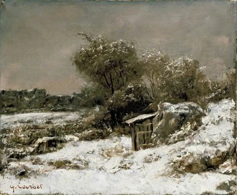Talvimaisema - Gustave Courbet