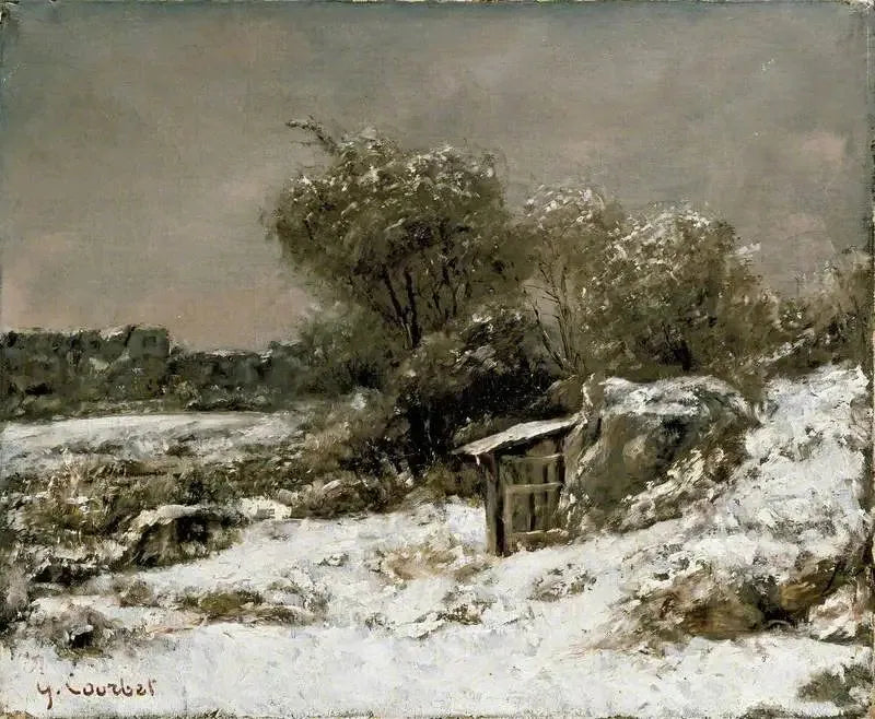 Talvimaisema - Gustave Courbet