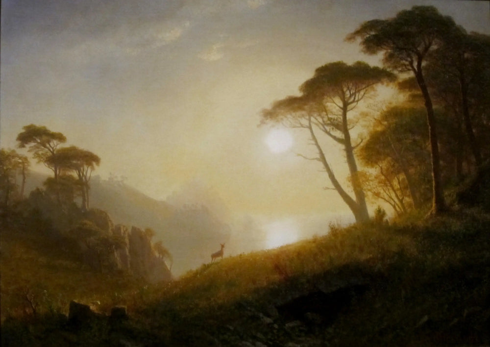 Scène dans la vallée de Yosemite - Albert Bierstadt - Alpha Reproduction
