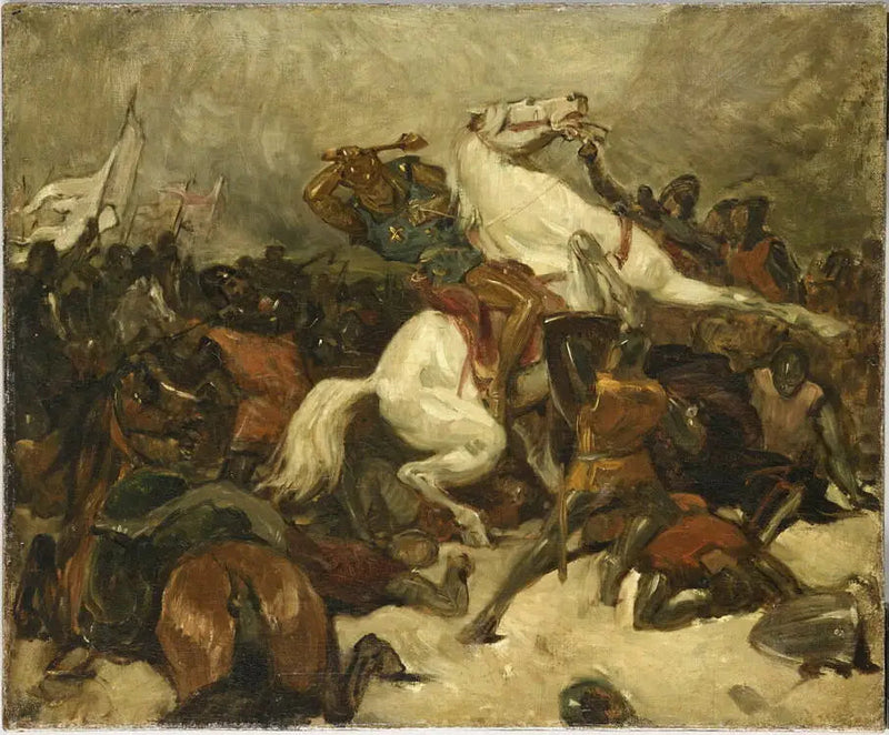Taistelukohtaus - Eugène Delacroix