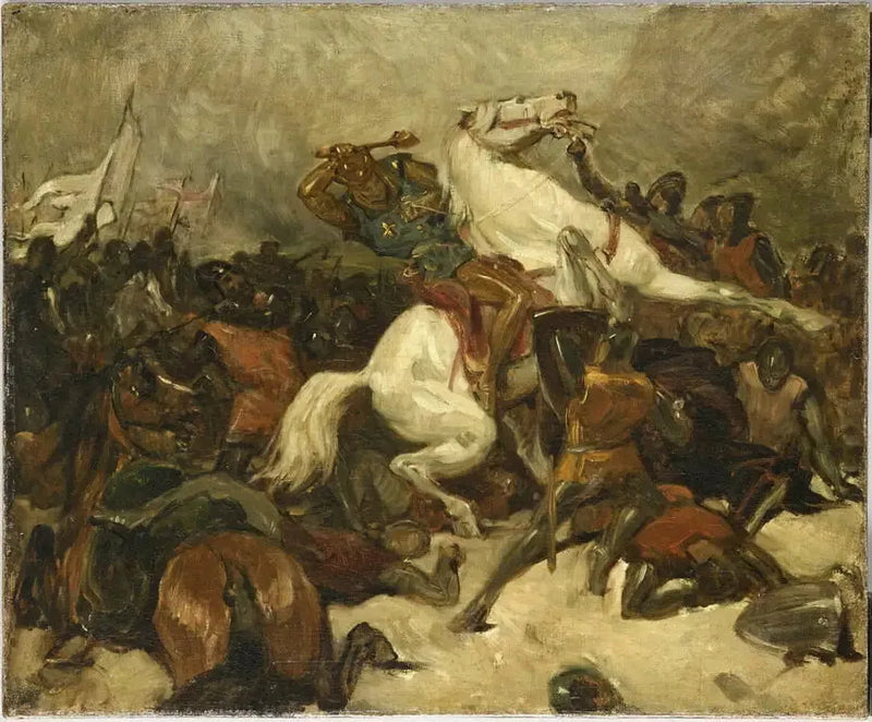 Taistelukohtaus - Eugène Delacroix