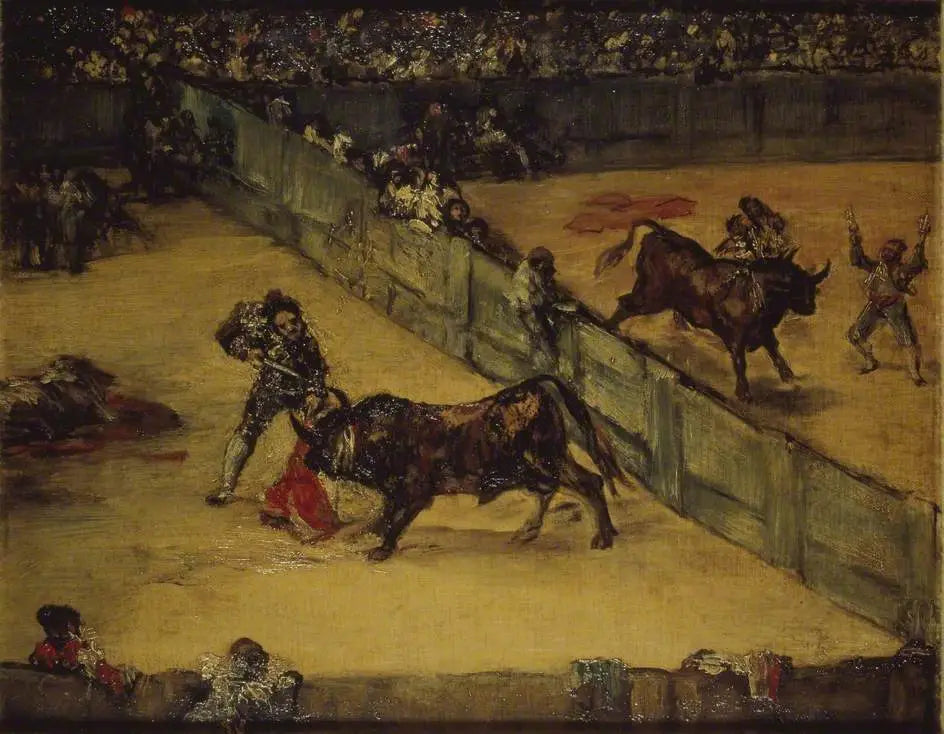 Scène de corrida : División de place - Francisco de Goya image 1 copie de tableau peinte à la main