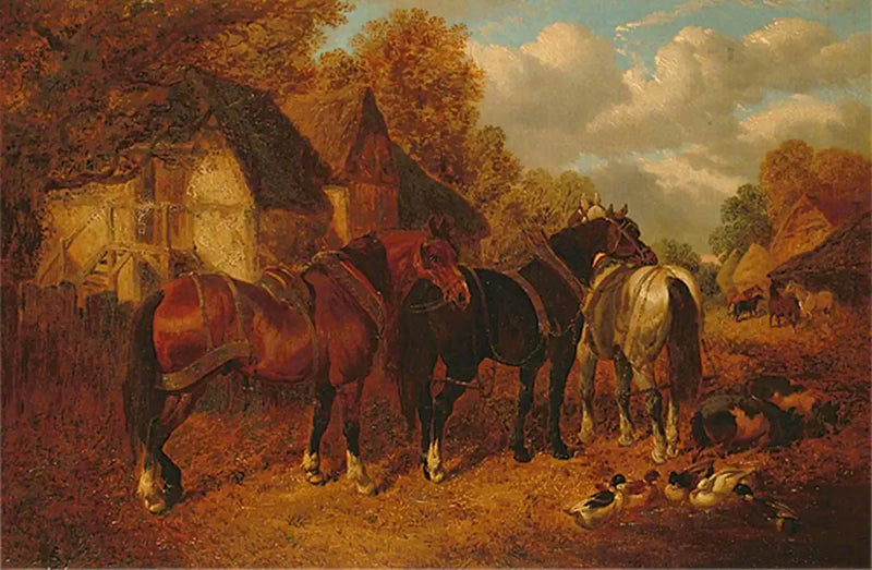 Tilaustilanne hevosten kanssa - John Frederick Herring, Sr.