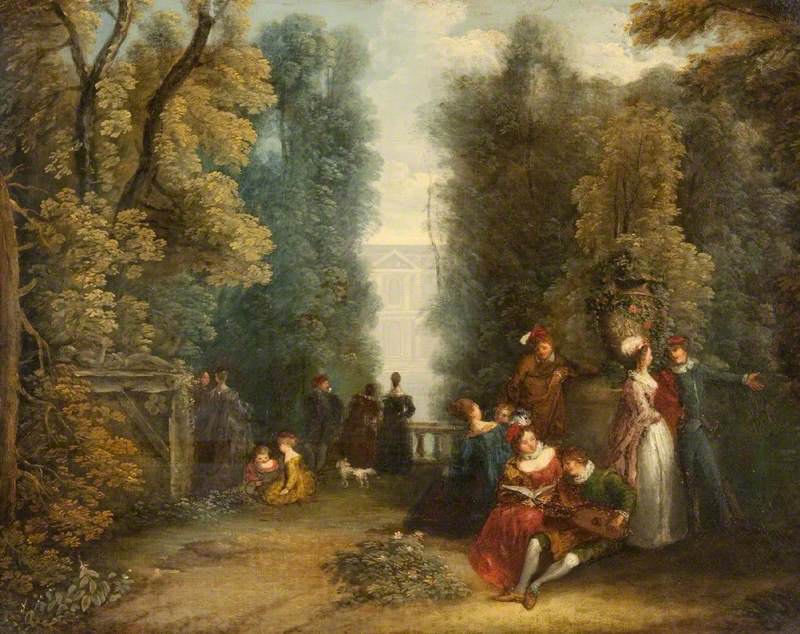 Puutarhakohtaus - Antoine Watteau