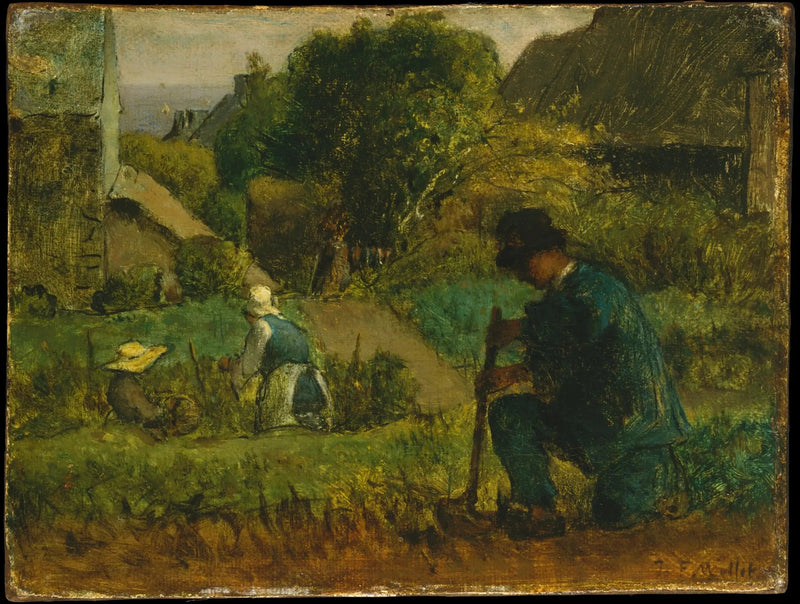 Puutarhakohtaus - Jean-François Millet