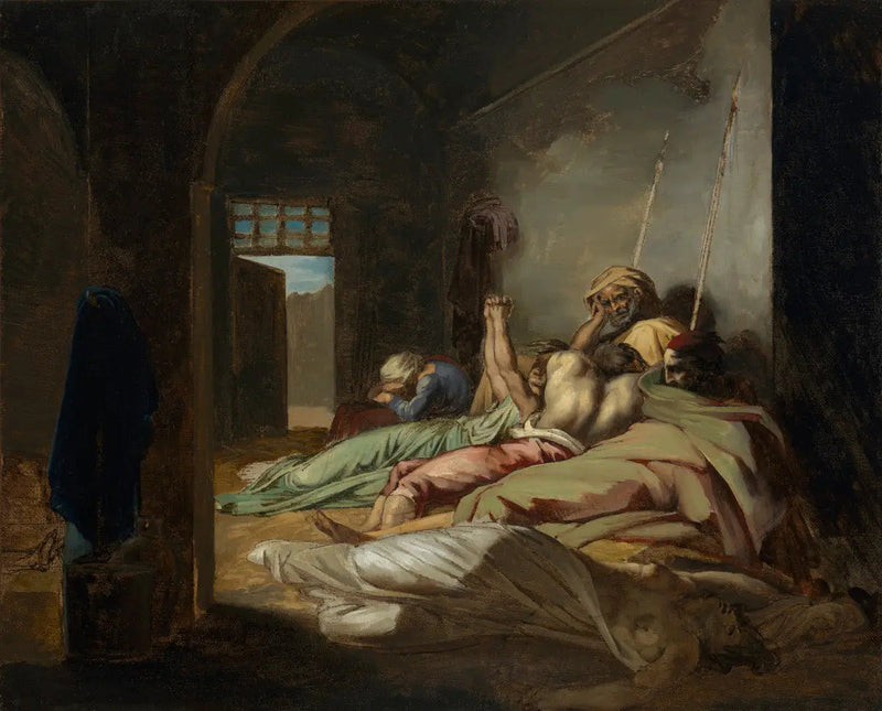 Keltakuumeepidemian kohtaus Cádizissa - Théodore Géricault