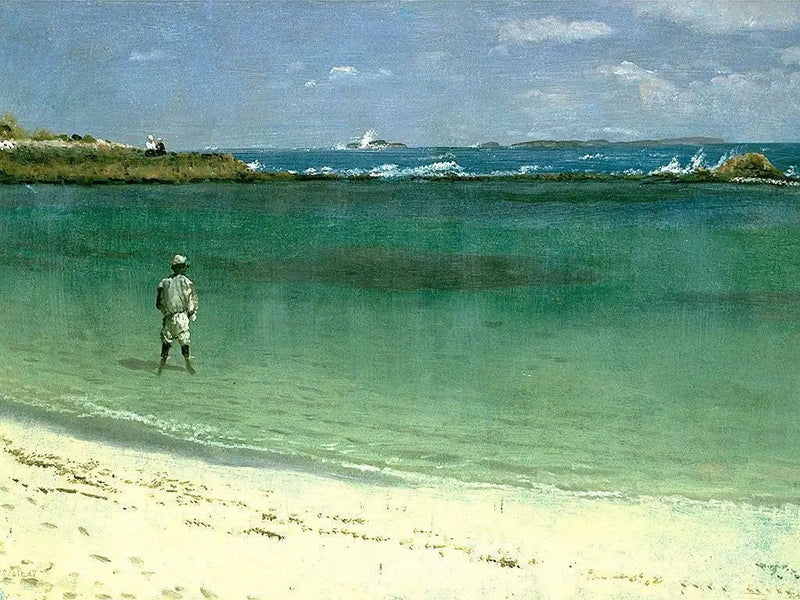 Antillien rannan kohtaus - Albert Bierstadt