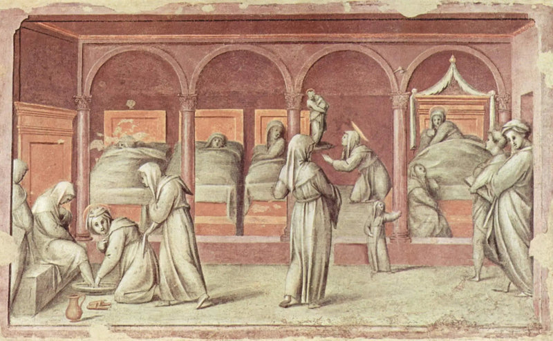 Elämänkohtaus sairaalassa - Pontormo