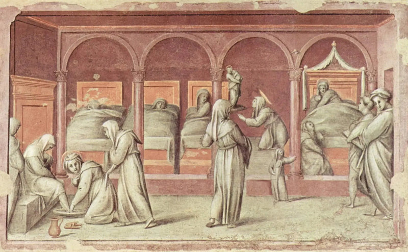 Elämänkohtaus sairaalassa - Pontormo