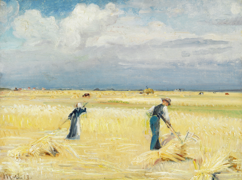 Sadonkorjuukohtaus, Skagen - Michael Peter Ancher