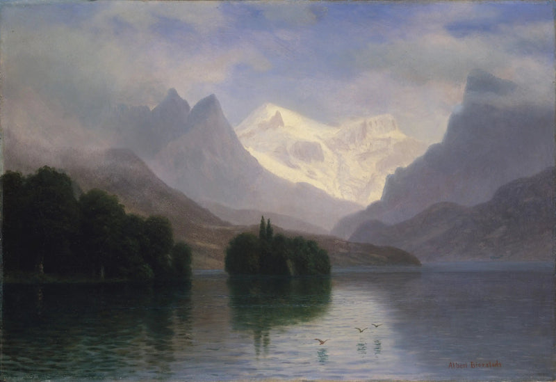 Vuoristokohtaus - Albert Bierstadt