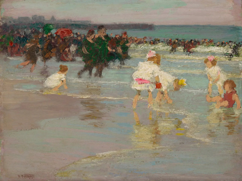 Rantakohtaus (tai sunnuntai rannalla) - Edward Henry Potthast