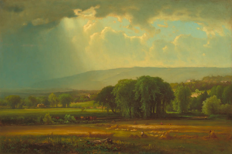 Sadonkorjuukohtaus Delaware-laaksossa - George Inness