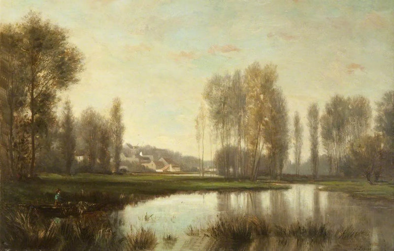 Joki-maisema - Stanislas Lépine