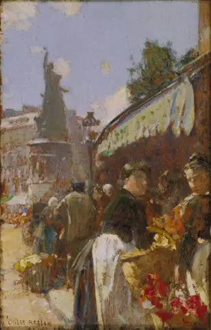 Kadunäkymä Place Clichy, Pariisi - Childe Hassam
