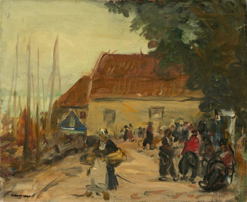 Volendamin katukohtaus - Robert Henri