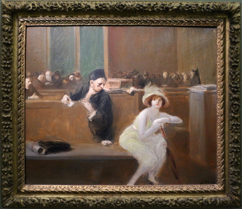 Tuomioistuinkohtaus - Jean-Louis Forain