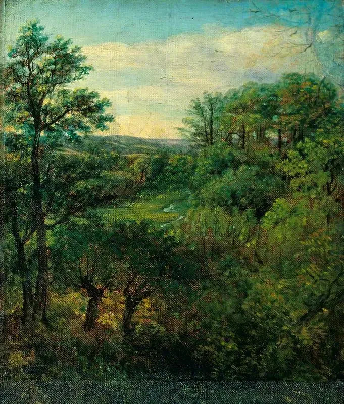 Laaksonäkymä puiden kanssa - John Constable