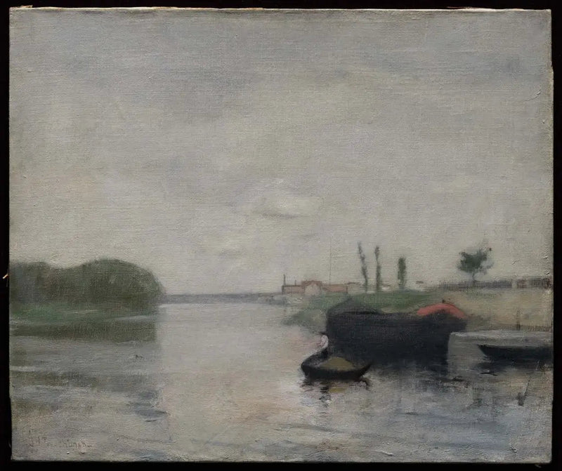Kanavakohtaus - John Henry Twachtman