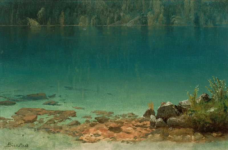 Järven näkymä - Albert Bierstadt
