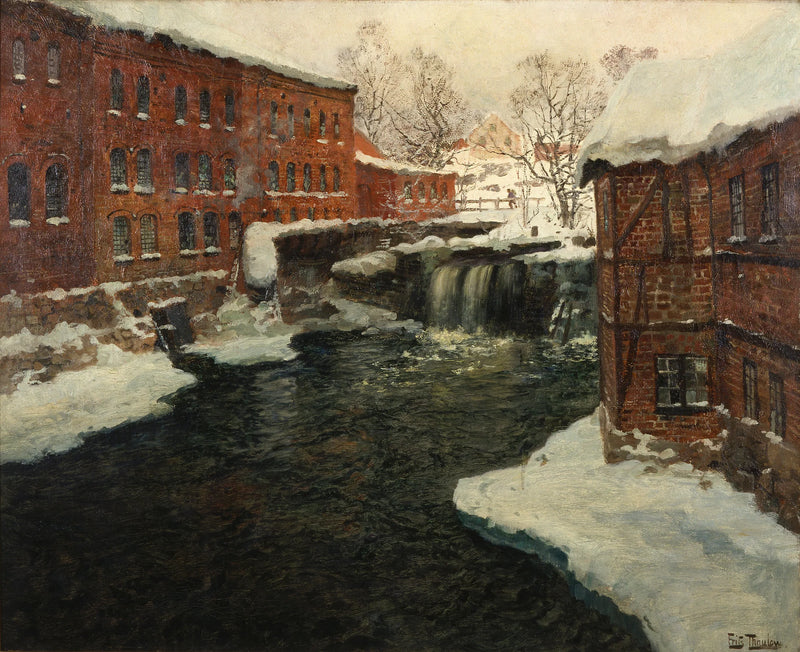 Myllykohtaus - Frits Thaulow