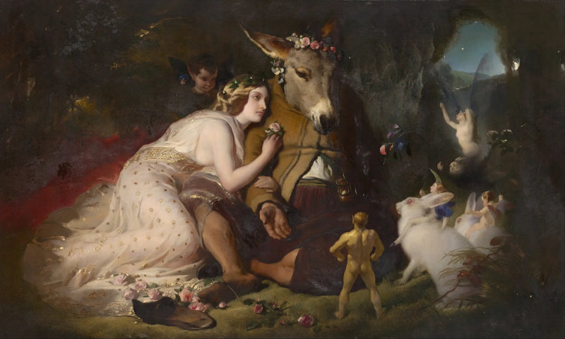Unenäkymä kesäyön unesta - Edwin Henry Landseer