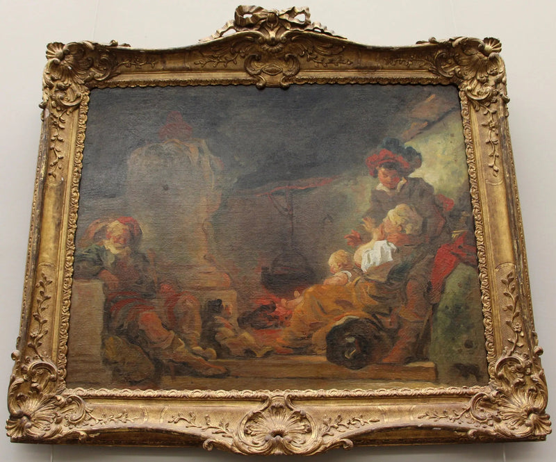 Yökohtaus, tunnetaan nimellä Munkin unelma - Jean-Honoré Fragonard