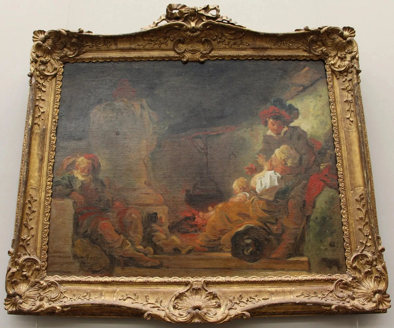 Yökohtaus, tunnetaan nimellä Munkin unelma - Jean-Honoré Fragonard