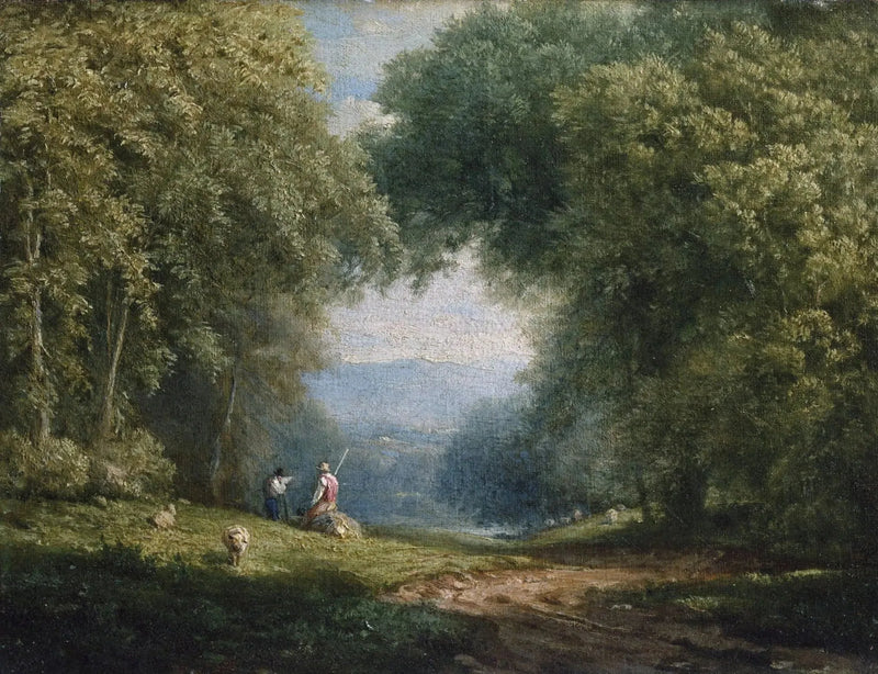 Pastoraalinen kohtaus - George Inness