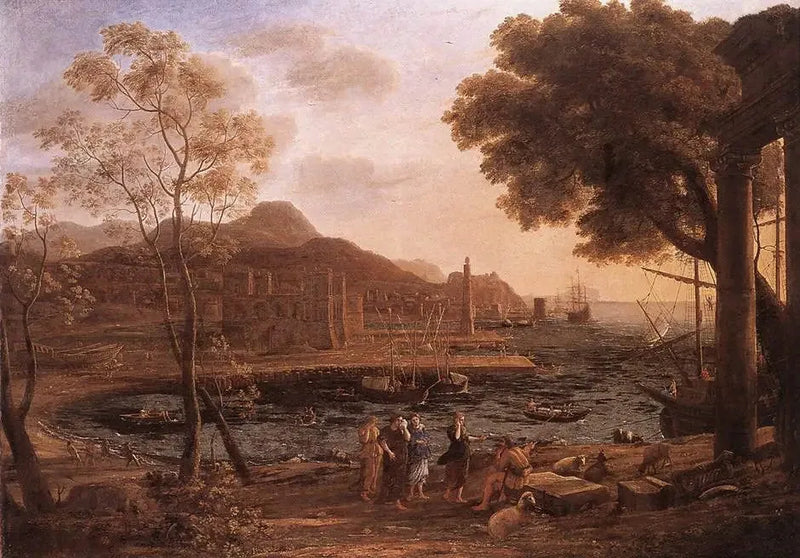 Satamakuva Heliadien surussa - Claude Lorrain