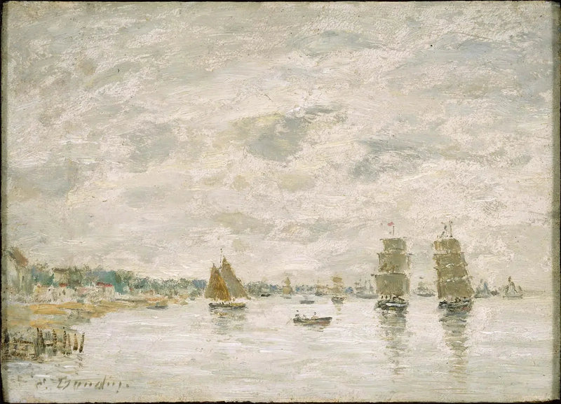 Satamakohtaus - Eugène Boudin