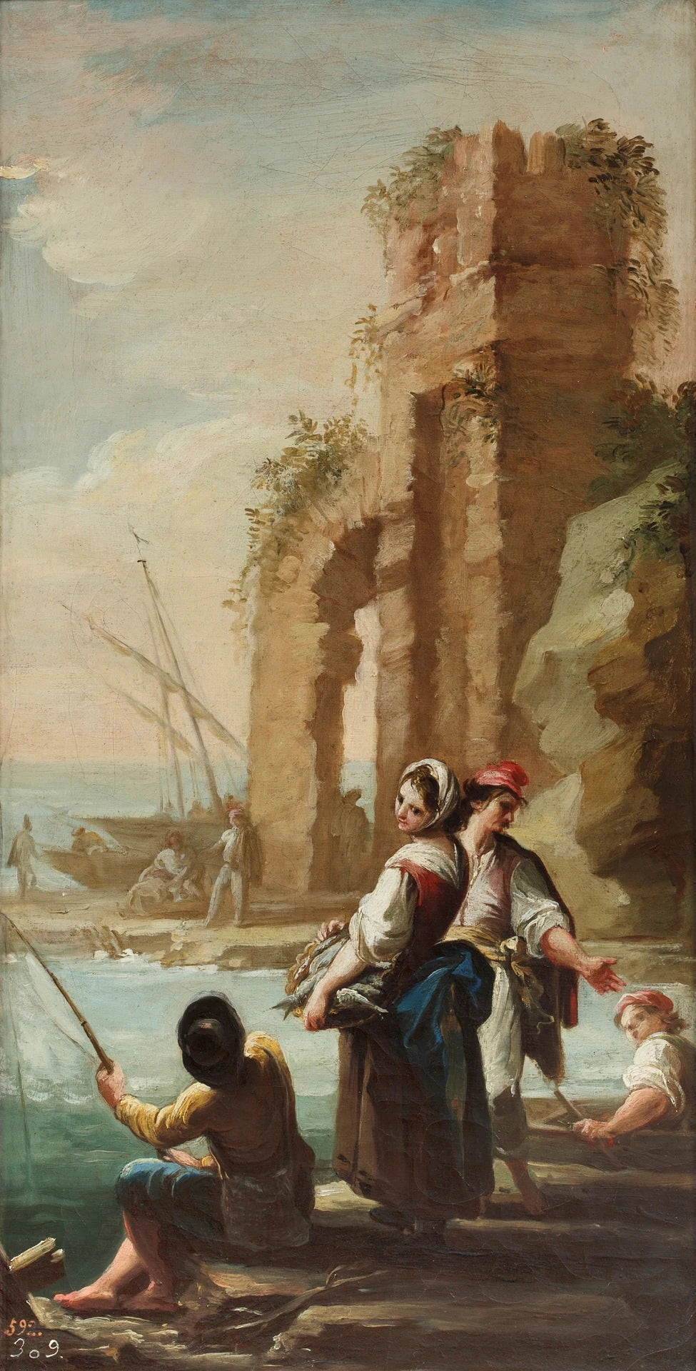 Scène portuaire - Mariano Salvador Maella