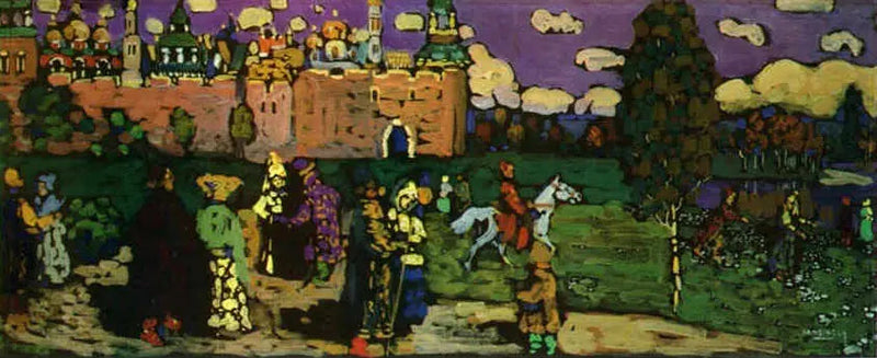 Venäläinen kohtaus - Vassily Kandinsky