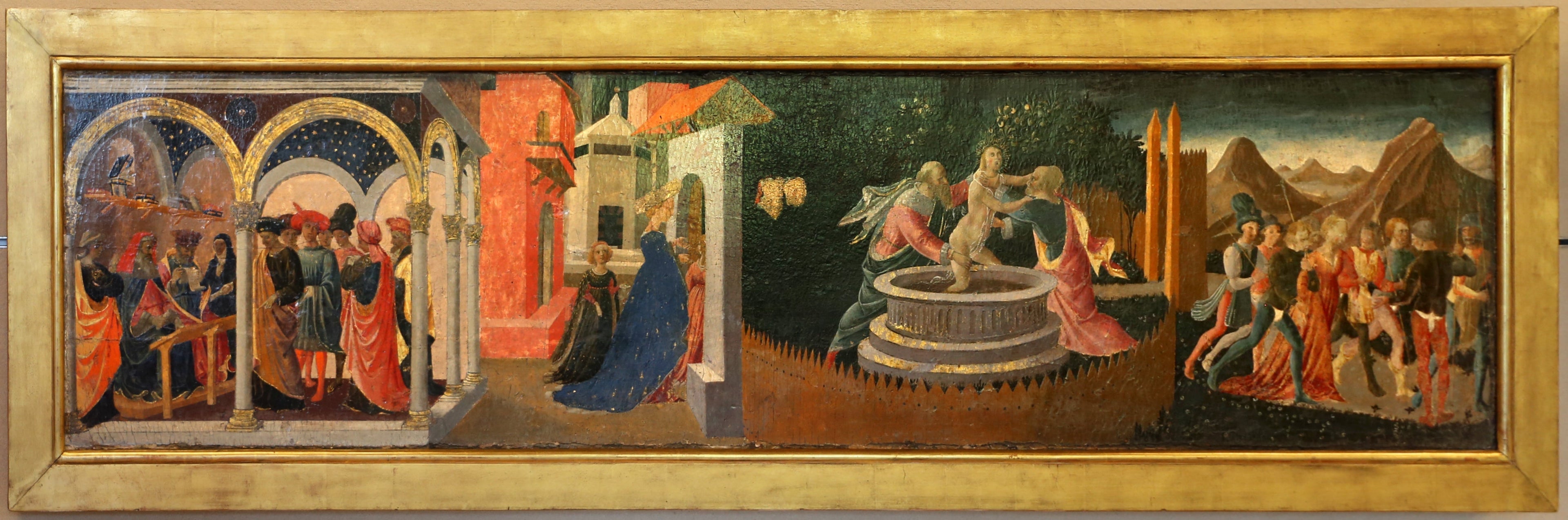 Scènes de l'Histoire de Suzanne : Suzanne et les vieillards - Zanobi Strozzi image 1 reproduction artisanale de tableau