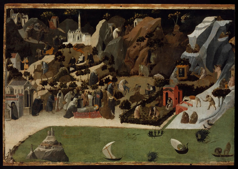 Eräiden isien elämäntarinat (Thebaid) - Fra Angelico