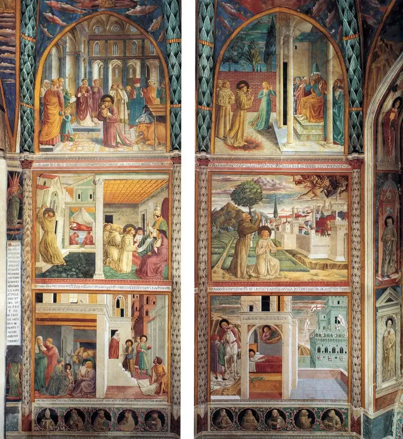 Pyhän Fransiska elämänkohtauksia - Benozzo Gozzoli