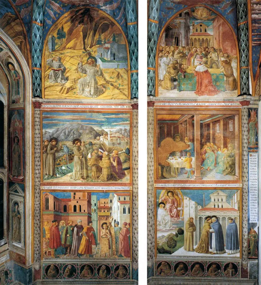 Pyhän Franciscuksen elämän kohtauksia, eteläsivu - Benozzo Gozzoli