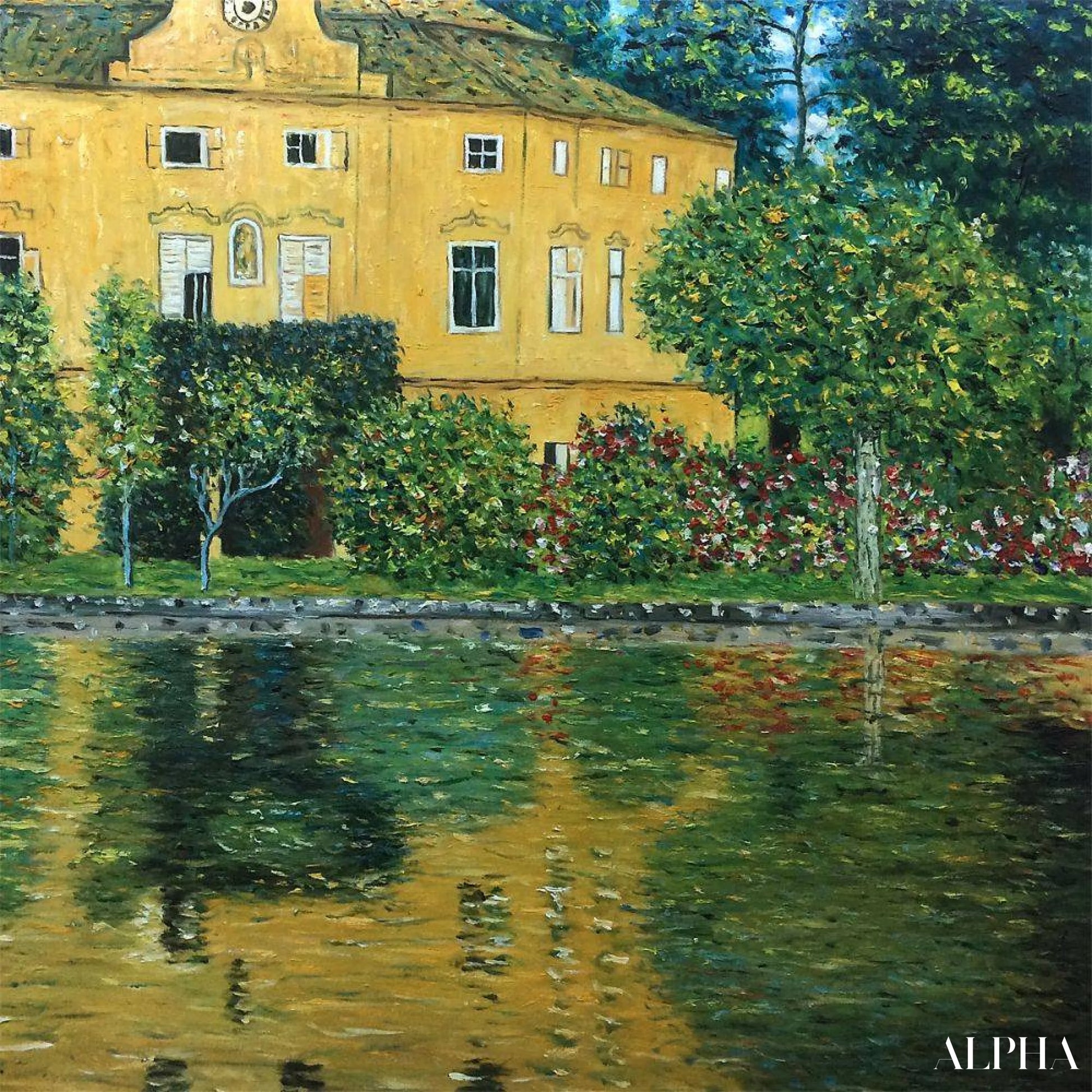 Schloss Kammer Attersee IV - Gustav Klimt - Taulujen ja korkealaatuisten maalauksien reproduktiot