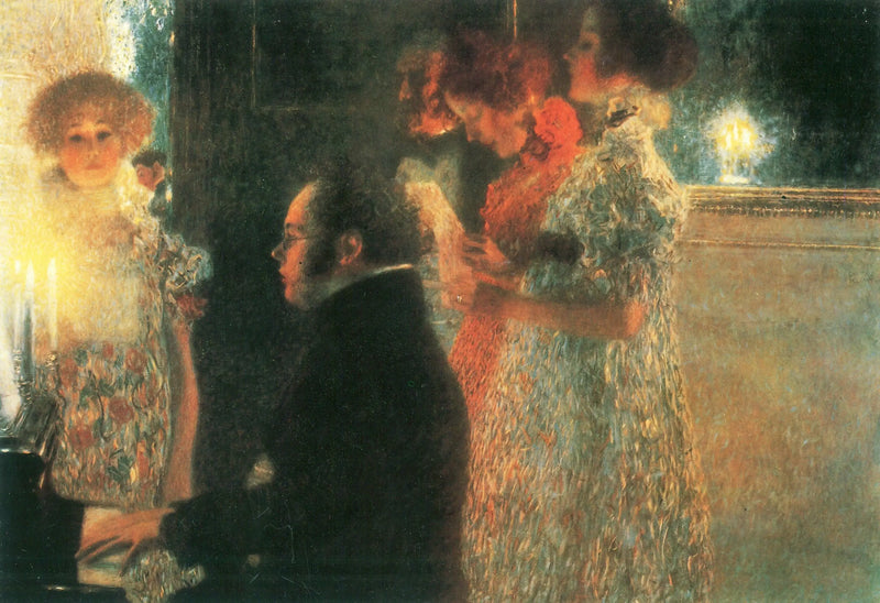 Schubert pianoilla II - Gustav Klimt